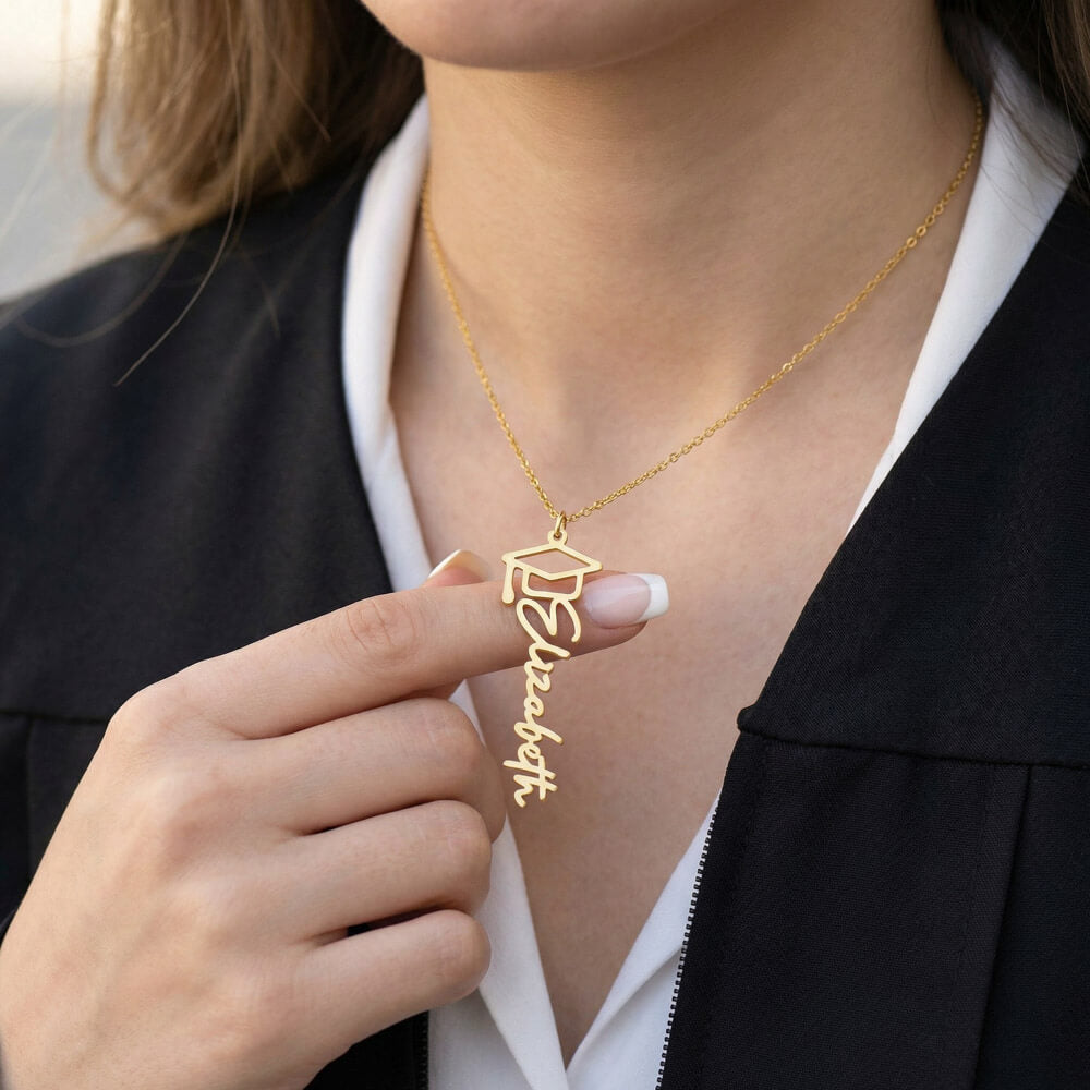 Graduation Name Necklace for a Nurse